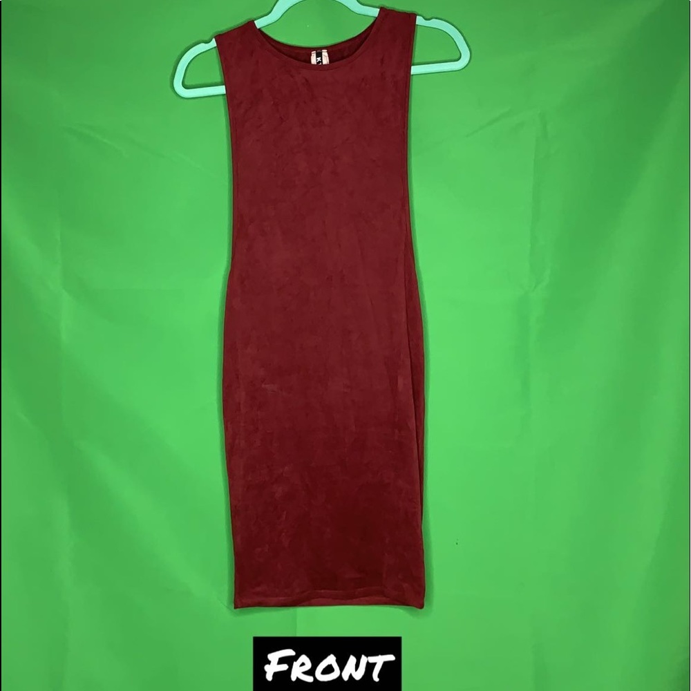 KTOO MEDIUM burgundy midi dress